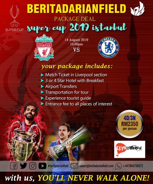 Pakej UEFA Super Cup Istanbul 2019